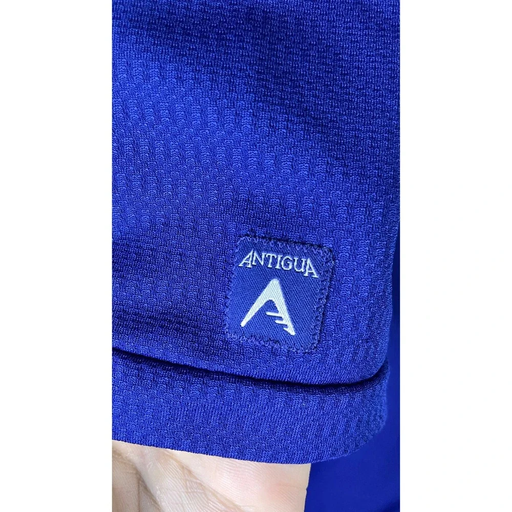 Antigua Polo Shirt Mens XXL Blue Excellent Texas Rangers MLB Performance Golf